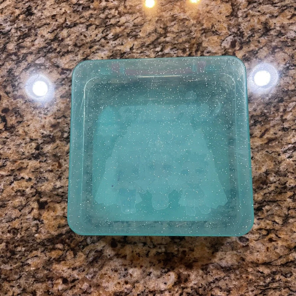 LOL Surprise Winter Chill Teal Glitter Plastic Storage Carrying Case with Handle